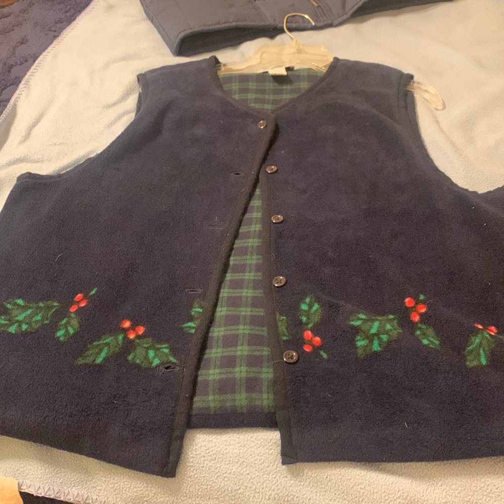Navy Holly vest